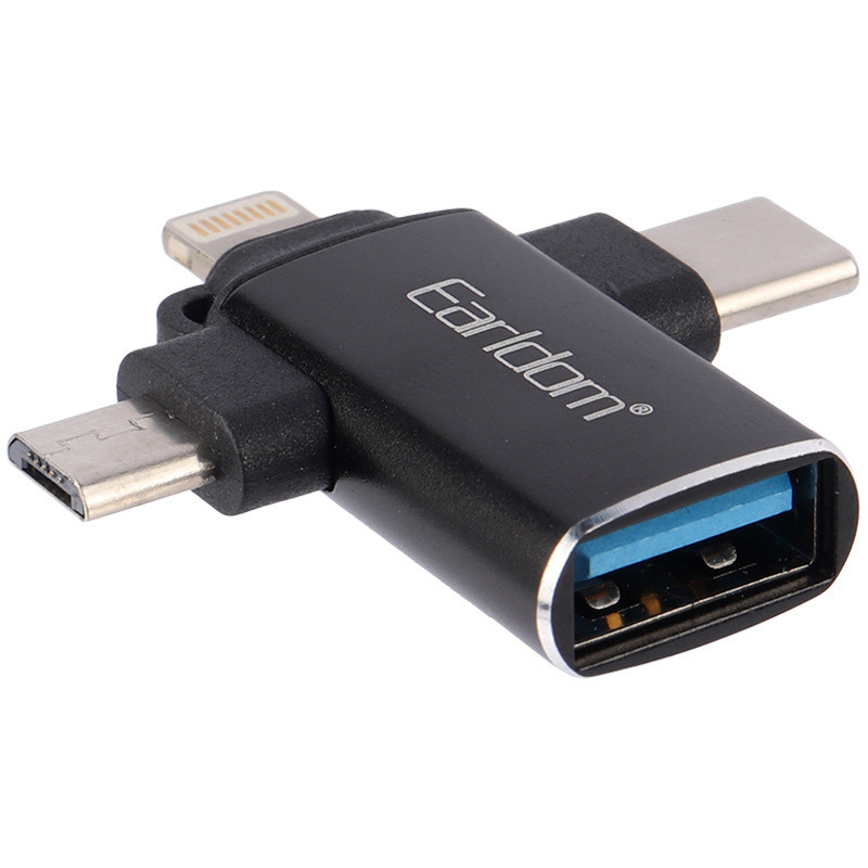 تبدیل USB3.0 OTG به میکرو یو اس بی / تایپ سی / لایتنینگ ارلدام ET-OT80 - Image 5