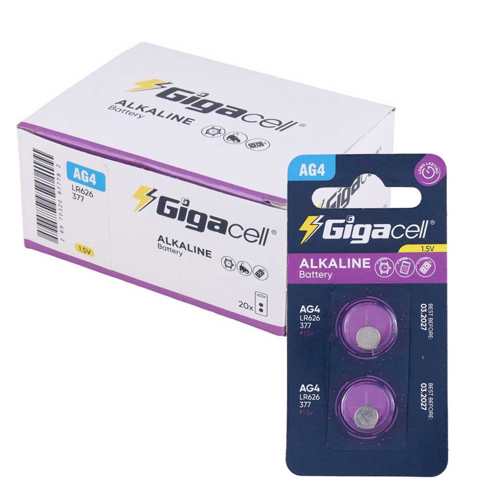 باطری سکه ای گیگاسل مدل GIGACELL AG4 کارتی دو عددی