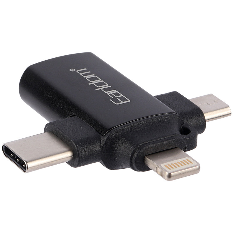 تبدیل USB3.0 OTG به میکرو یو اس بی / تایپ سی / لایتنینگ ارلدام ET-OT80 - Image 9