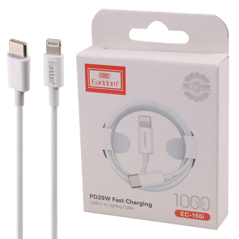 کابل تبدیل فست شارژ Earldom EC-166i Type-C to Lightning PD 20W 1m