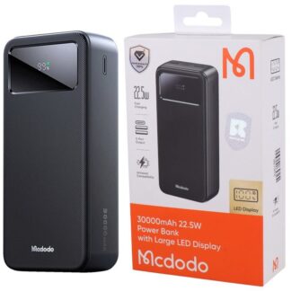 پاوربانک مک دودو MC‑424 ظرفیت 30000mAh | شارژ سریع 22.5W