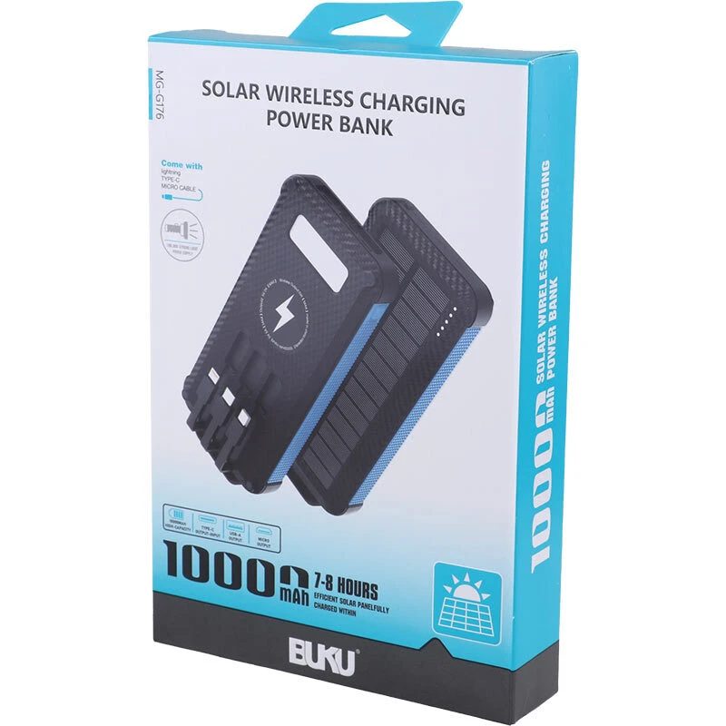 پاور بانک خورشیدی بوکو MG-G176 12W ظرفیت 10000 میلی آمپر ساعت - تصویر 9