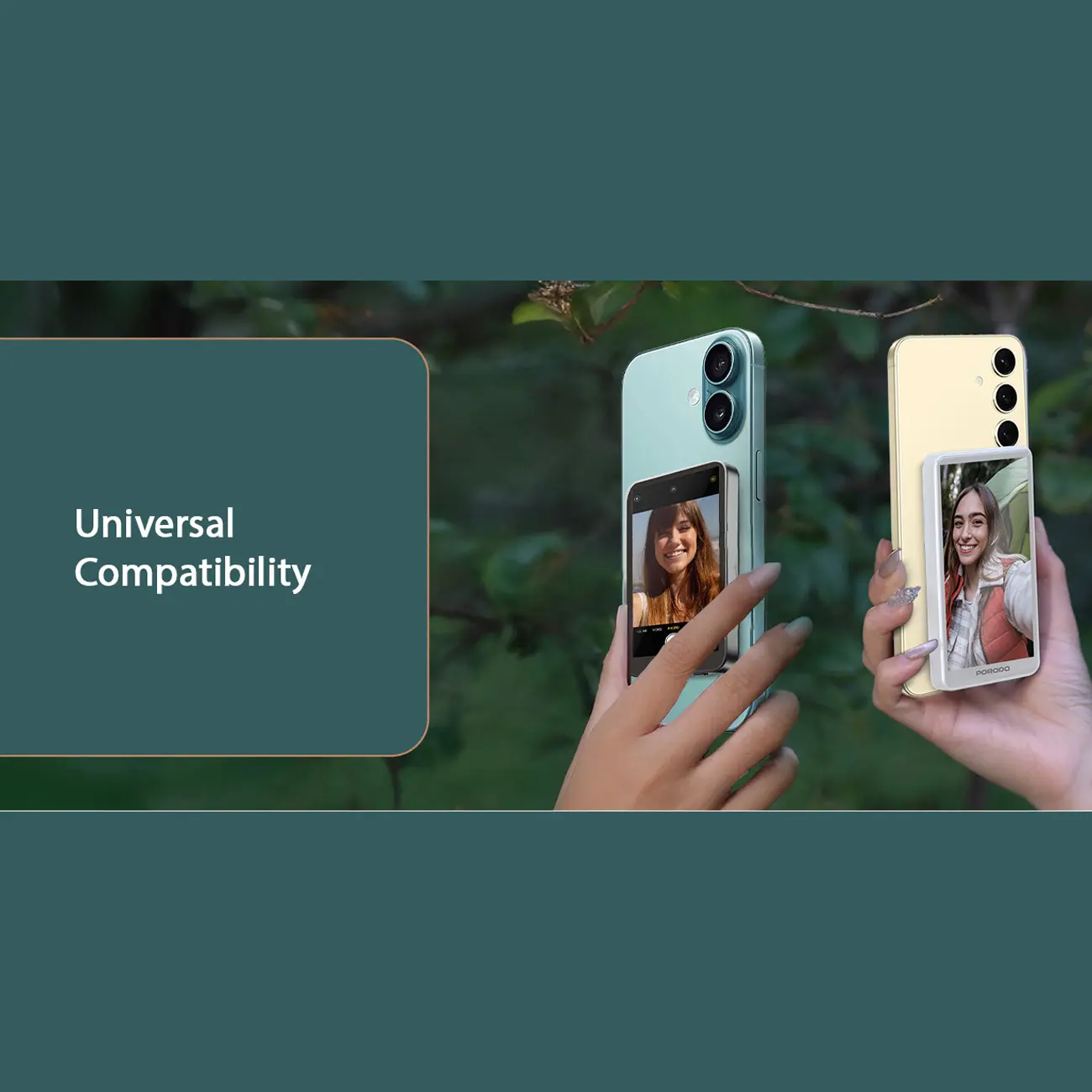 مانیتور سلفی مغناطیسی Porodo LFS190 | نمایشگر بیسیم موبایل - تصویر 4